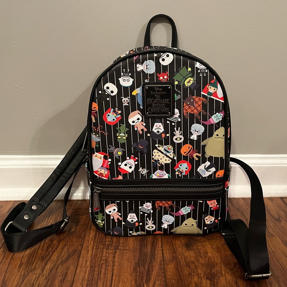 Disney Loungefly The Nightmare Before Christmas Characters Chibi Backpack